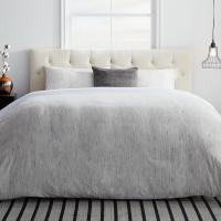 Cabecero tapizado – Cabecero de cama doble – Altura ajustable de 85 a 115 cm, capitoné de diamantes, perla/blanco - details 1