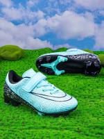 Zapatos de fútbol profesionales para niños, entrenamiento de verano, diseño libre de encaje TF/campo de uñas corto y largo roto FG/AG campus - details 5