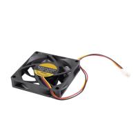 Ventilador de refrigeración sin escobillas, 70x70mm, 12V, 3 pines, caja de ordenador, CPU, CC, negro - details 2