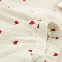 Novedad de verano, conjunto de manga larga 100% algodón con estampado de corazón de amor, pijama con botones para mujer con cuello TRE de 2 piezas, pijamas - details 19