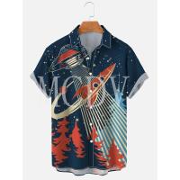 Camisa de manga corta hawaiana transpirable informal con estampado Rockabilly Vintage Rocker Rock N Roll para hombre - details 10