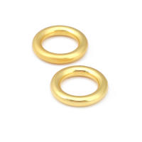 Anillo de Cierre Redondo de Brasso Dorado Mate Joyería de Alta Calidad - details 62