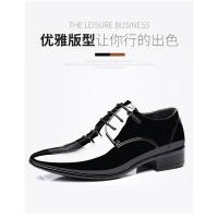 Zapatos de cuero Oxford de negocios de lujo para hombre, zapatos formales de charol transpirables de talla grande, zapatos planos de boda para oficina para hombre, color negro - details 2