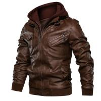 Nueva chaqueta de cuero para hombre, chaqueta informal de PU para motocicleta de otoño, chaqueta de cuero para bicicleta, ropa informal de moda para hombre - details 3