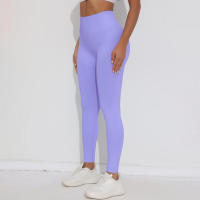 Pantalones de yoga elásticos para mujer, cintura alta y caderas, glúteos melocotón, secado rápido, correr, ciclismo, deportes, gimnasio - details 5