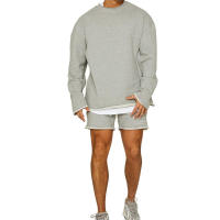 Traje de entrenamiento deportivo para hombre, sudadera con capucha, pantalones cortos para correr, camisa de manga larga - details 2