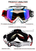 Gafas de Motocross VEMAR A prueba de golpes, Anti-polvo, Ligeras para Ciclismo, Motocicleta, Deportes al Aire Libre, ATV, MTB - details 9