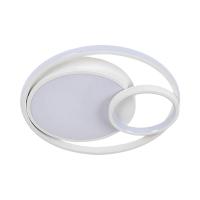 Goeco Lámpara de techo LED moderna blanca 50W Acrílico Redondo Luz fría Montaje semi-flush - details 0