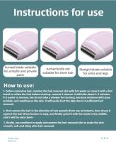 Afeitadora eléctrica inalámbrica para mujer, uso húmedo/seco con cabezal desmontable para afeitar suavemente el bikini, las piernas, las axilas y el vello público - details 7