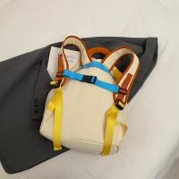 Bolsas para padres e hijos de 2 tamaños a juego de colores, mochila escolar con cordón multibolsillo de estilo coreano, mochila de nailon de gran capacidad para niños - details 22