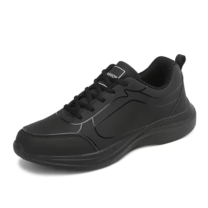 Nuevos zapatos para correr para hombre, zapatillas cálidas de invierno para hombre, zapatos antideslizantes transpirables para caminar para hombre, zapatos informales suaves con cordones, ligeros - 1
