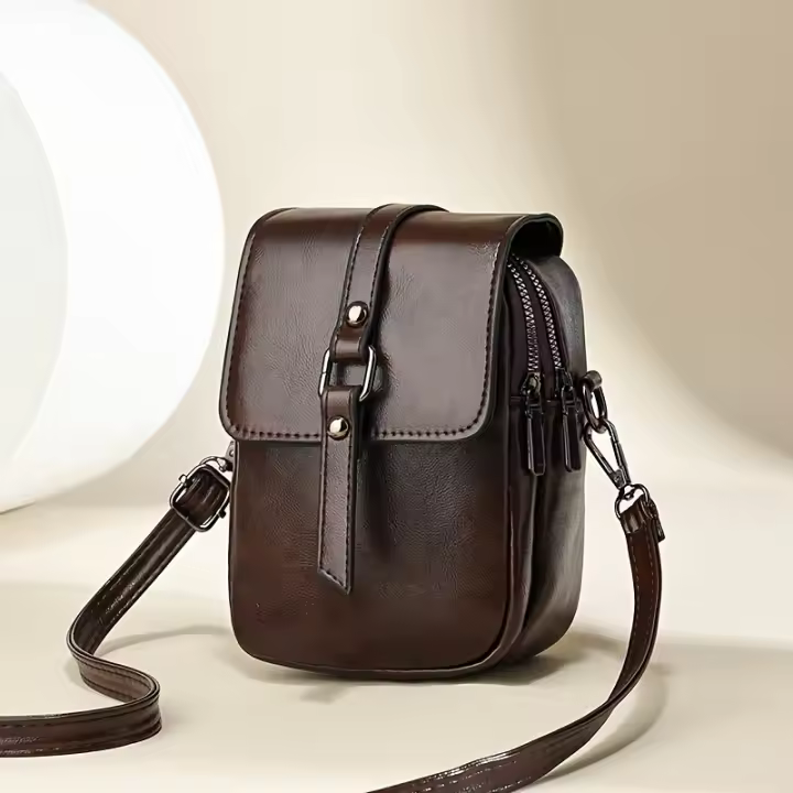 Regalo para mamá, bolso cruzado familiar, bolso de hombro informal simple y versátil, bolso pequeño para teléfono, regalo de Acción de Gracias - 1