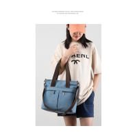 Bolso de hombro único, bolso de mano versátil y moderno para mujeres, bolso cruzado de lona estilo coreano - details 4