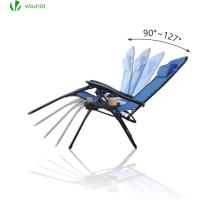 Set de 2 Sillas de Jardín Plegables Silla de Gravedad Cero Reclinable con Soporte para Bebidas y Reposacabezas Extraíble Carga Máxima 120kg Negro - details 21