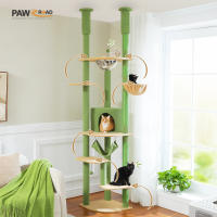 PAWZ Road Árbol para gatos alto de altura ajustable con acogedora hamaca para condominio, torre para gatos de suelo a techo, poste rascador para gatos de interior, juguetes para gatos, gato accesorios - details 9