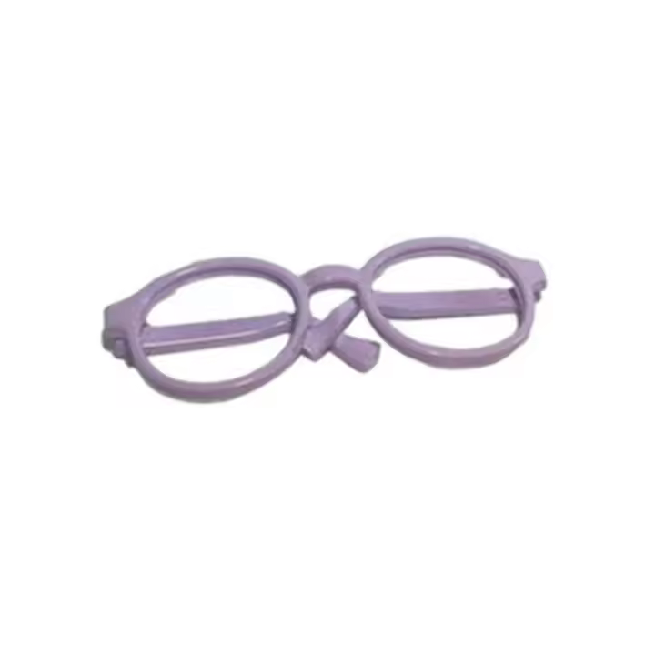 Accesorio para muñeca, gafas para muñeca Macaron, gafas redondas de plástico transparente para muñeca, 2,5 cm, 6,5 CM, 9CM, Mini gafas para muñeca, juguete para niños - 1