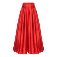 Faldas largas transparentes para mujer, faldas latino Tango salón baile Flamenco lírico, falda dobladillo ancho cintura alta de - details 27