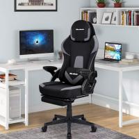 Silla Gamer Profesional Ergonómica, Transpirable, Antimanchas, Ajustable en Altura y Reposapiés - details 1