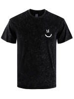 Hermoso jarrón de flores con ilustración impresa, camisetas para hombre con lavado de nieve, camiseta de verano de Hip Hop, ropa informal Multicolor, Tops de algodón - details 7