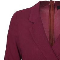 2024 Otoño Invierno moda Midi Oficina señora vestidos de manga larga elegante flaco con cinturón trabajo corporal vestido de tubo sólido de negocios - details 9