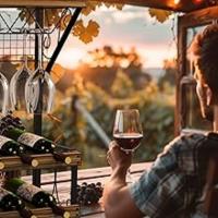 Botellero de vino, diseño elegante, ideal para momentos únicos, madera y metal, 8 botellas y 6 copas