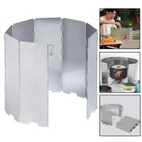 Estufas de Camping ultraligeras para exteriores, 10 placas, escudo, parabrisas, cocinas de Gas, deflectores de viento - details 0