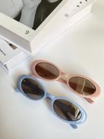 Gafas de sol retro con lazo ovalado para mujer, gafas de sol con montura ovalada pequeña a la moda, de marca de diseñador, para ocio al aire libre, UV400 - details 3