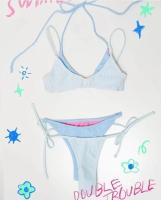 Traje de baño de mujer bikini sexy coreano de tres puntos - details 24