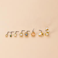 Piercing de acero inoxidable para el tabique de la nariz, piercing quirúrgico de 2 piezas, joyería corporal de alta calidad, venta al por mayor - details 5