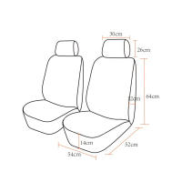 Cubierta Universal de Cuero PU AUTO PLUS para Asiento de Coche SUV Van Truck Accesorios de Coche Cubierta de Tela de Malla Unisex - details 6