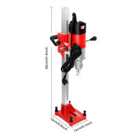 Prensa perforadora de núcleo de diamante de 220V y 3300W, soporte para perforadora de hormigón Ø 165mm para ladrillo, piedra, hormigón armado, roca y materiales ignífugos - details 7