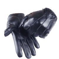 Único a prueba de viento al aire libre invierno Velet hombres mitones de cuero accesorios de moda guantes de dedo completo guantes de pantalla táctil - details 2