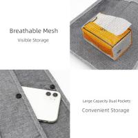 Bolsas de malla multifuncionales para cochecito de bebé, bolsa colgante con bolsillos dobles, bolsa de almacenamiento para cochecito de bebé, perspectiva de gran capacidad, 2 uds. - details 5