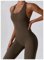 Mono de Yoga sin Espalda para Mujer Conjunto Deportivo de Un Piezo Traje de Gimnasio de Moda - details 11