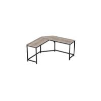 Mesa de Ordenador, con 2 Estante a la Izquierda o a la Derecha, para Oficina, Dormitorio, Estructura de Acero, Industrial, Greige y Negro LWD47MB - details 16