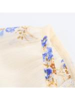 Camisa Elegante Translúcida Con Estampado De Flores Simple Para Mujer - details 4