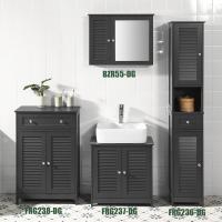Armario para baño Alto Mueble Columna de Baño Estanterías de Baño con 2 Puertas y 1 Cajón Blanco - details 12