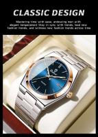 Reloj de Lujo para Hombres UTHAI Automático, Correa de Cuero, Resistente al Agua, Luminoso, Calendario, Regalo - details 14