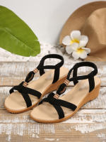 Sandalias de mujer 2025 Verano Nuevo Estilo Coreano Sandalias de Mujer con Punta Abierta y Perlas Bohemias - details 1