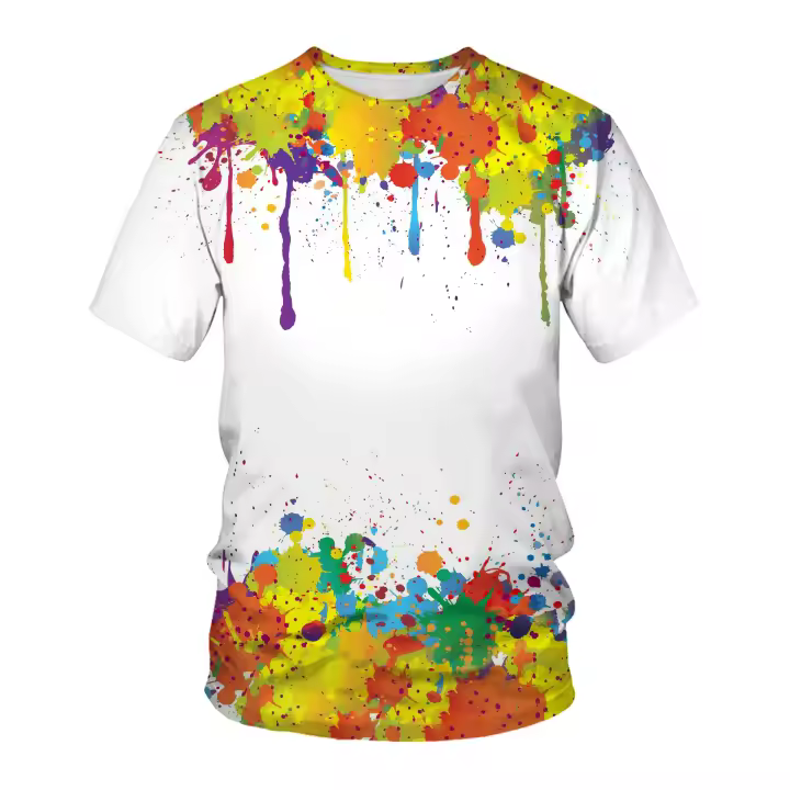Camisetas 3D de manga corta y manga larga para hombre 2025, ropa de dragón popular a la moda para imprimir ropa de belleza de color - 1