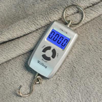 Mini báscula colgante Digital para maleta, balanza electrónica portátil de 45kg/10g, peso de Kg Lb Oz Jin, báscula de gancho de pescado - details 10