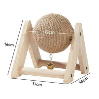 Conejo de juguete para mascotas pequeñas, garra de molienda, Bola de Sisal de cáñamo, resistente al desgaste y a las mordeduras, estable, antigiro, rompecabezas - details 4