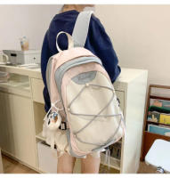 Mochilas informales de gran capacidad para la escuela, bolsos de Nylon versátiles 2025 para mujer con cremallera, nuevo estilo, - details 9
