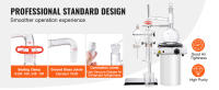SucceBuy Kit de destilación de aceites esenciales, aparato de 500 ml, cristalería 3.3 Boro con placa calefactora de 1000 W, junta 24/40, juego de laboratorio de 33 piezas - details 2