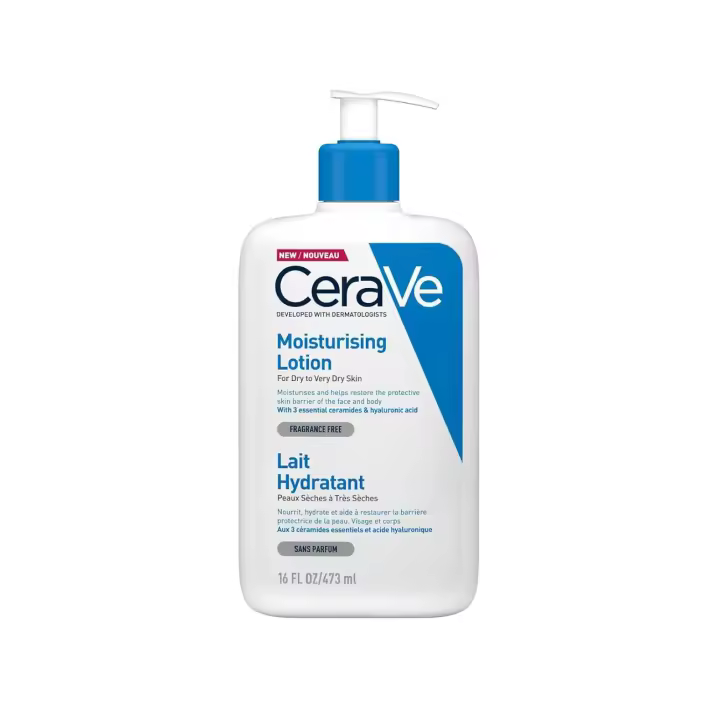 CeraVe Loción Hidratante para Pieles Muy Secas 473 ml con Ácido Hialurónico y 3 Ceramidas Esenciales - 1