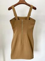 HIGH STREET-Vestido de verano con botones de león para mujer, moda de diseñador, estilo estrella, 2024 - details 2