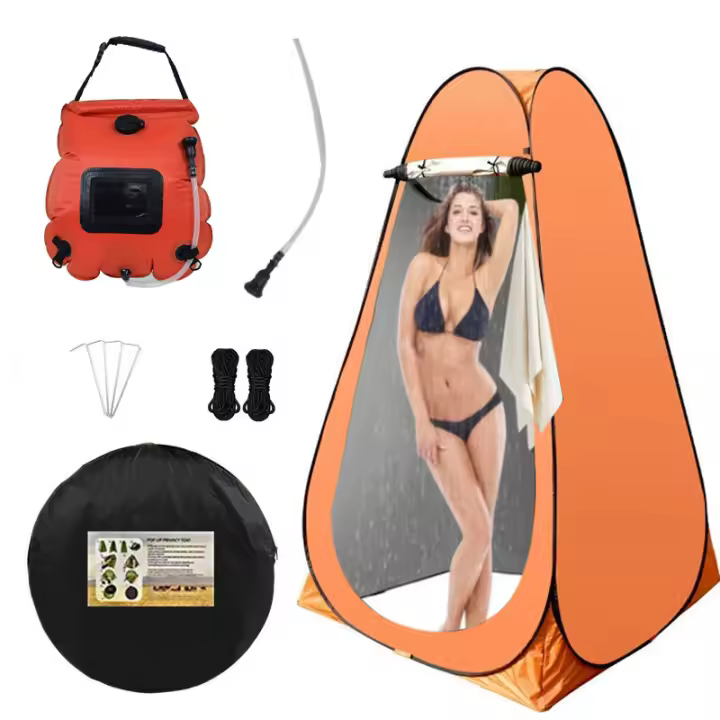 Tienda ducha camping al aire libre privacidad vestidor Automático - 1