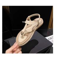 Sandalias Planas para Mujer 2025 Chanclas de Playa con Hebilla Metálica y Bordado - details 35