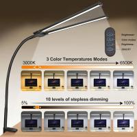 PULUZ-Tubo de cuello de cisne, luz de relleno LED, Clip de cabeza doble, lámpara de escritorio - details 3