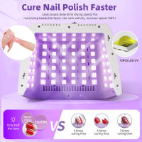 Lámpara UV de gran espacio 320W Secador de gel para manicura con dos pantallas LCD - details 3